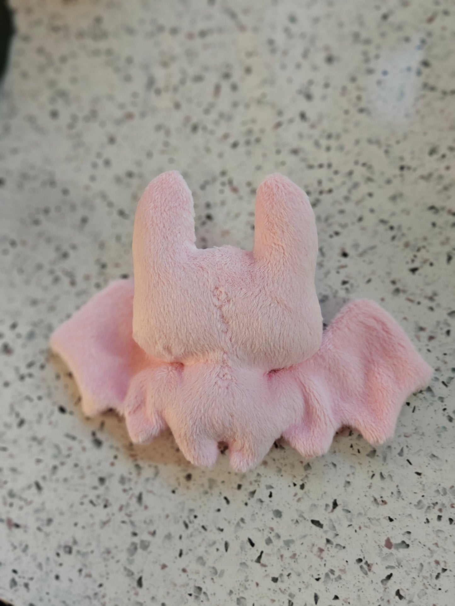 Pink Palm Bat Plush Mini Kawaii Pastel Goth Plushie Handmade Mini Sized