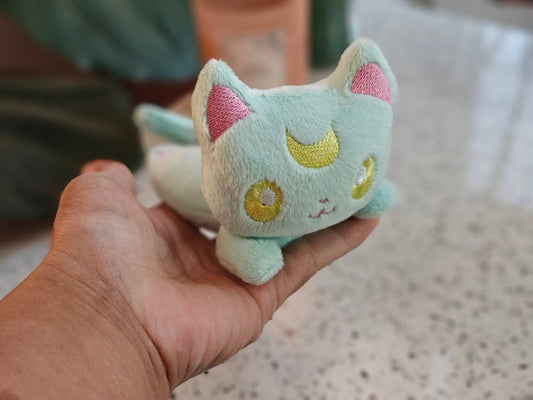 Mint Green Themed Mini Kawaii Kitty Kitten Beanie Micro Plush Kawaii Plushie Handmade (Copy)