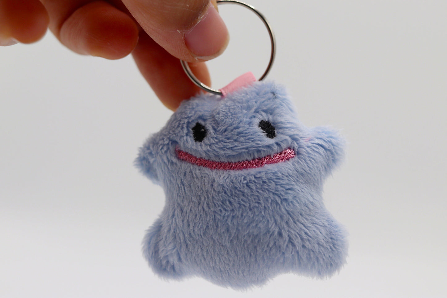 Your Choice Ditto Pokemon Inspired Mini Plush Keychain Handmade | Made to Order