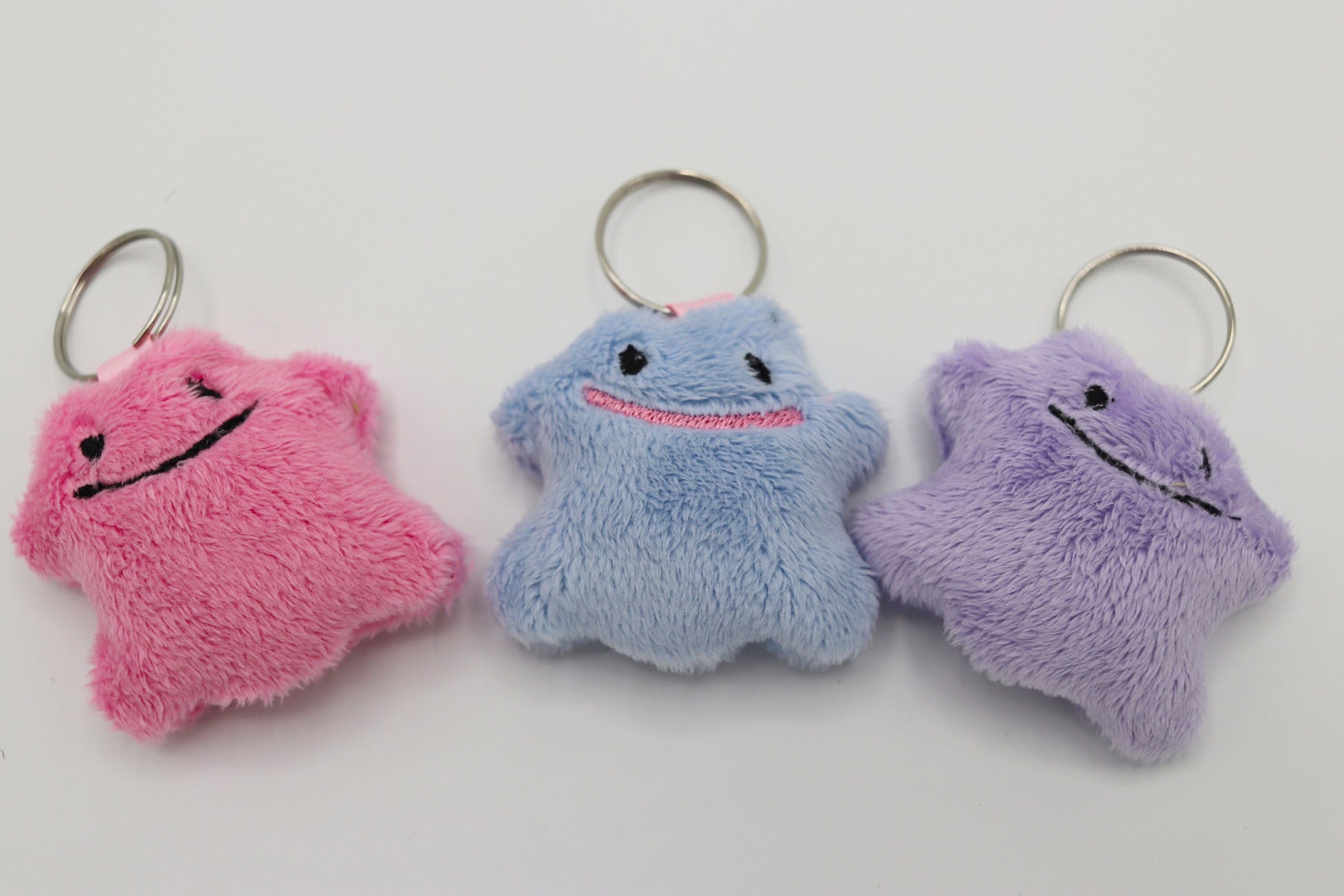 Your Choice Ditto Pokemon Inspired Mini Plush Keychain Handmade | Made to Order