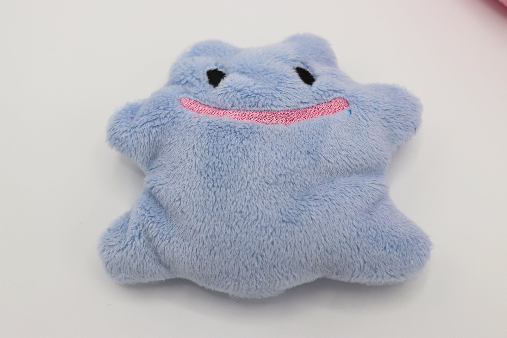 Your Choice 5" Ditto Pokemon Inspired Palm Sized Bean Bag Beanie Handmade Plush | Made to Order