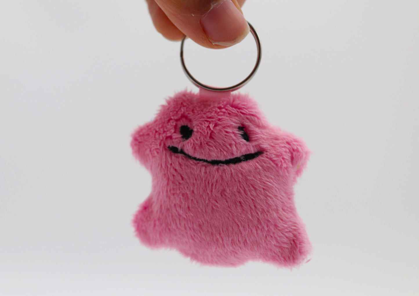 Your Choice Ditto Pokemon Inspired Mini Plush Keychain Handmade | Made to Order