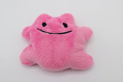 Your Choice 5" Ditto Pokemon Inspired Palm Sized Bean Bag Beanie Handmade Plush | Made to Order