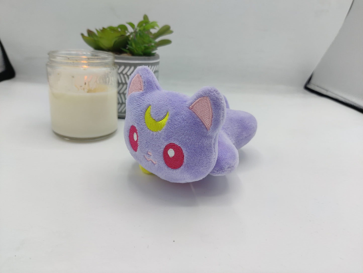 Mini Di Moon Cat Plush | Kawaii Magical Girl Inspired Plush Toy