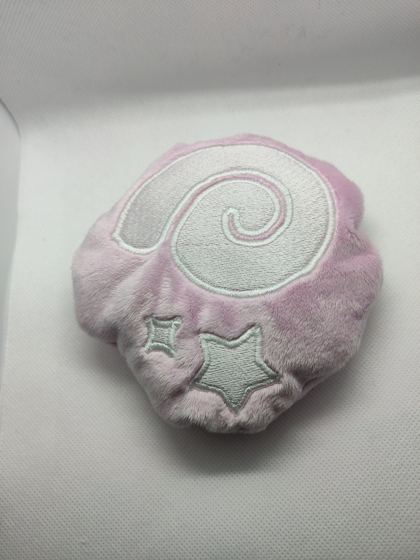 Pink Pastel Fossil Animal Crossing Inspired Palm Sized Bean Bag Beanie Handmade Plush