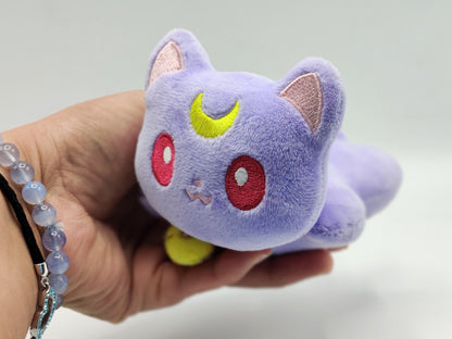 Mini Di Moon Cat Plush | Kawaii Magical Girl Inspired Plush Toy