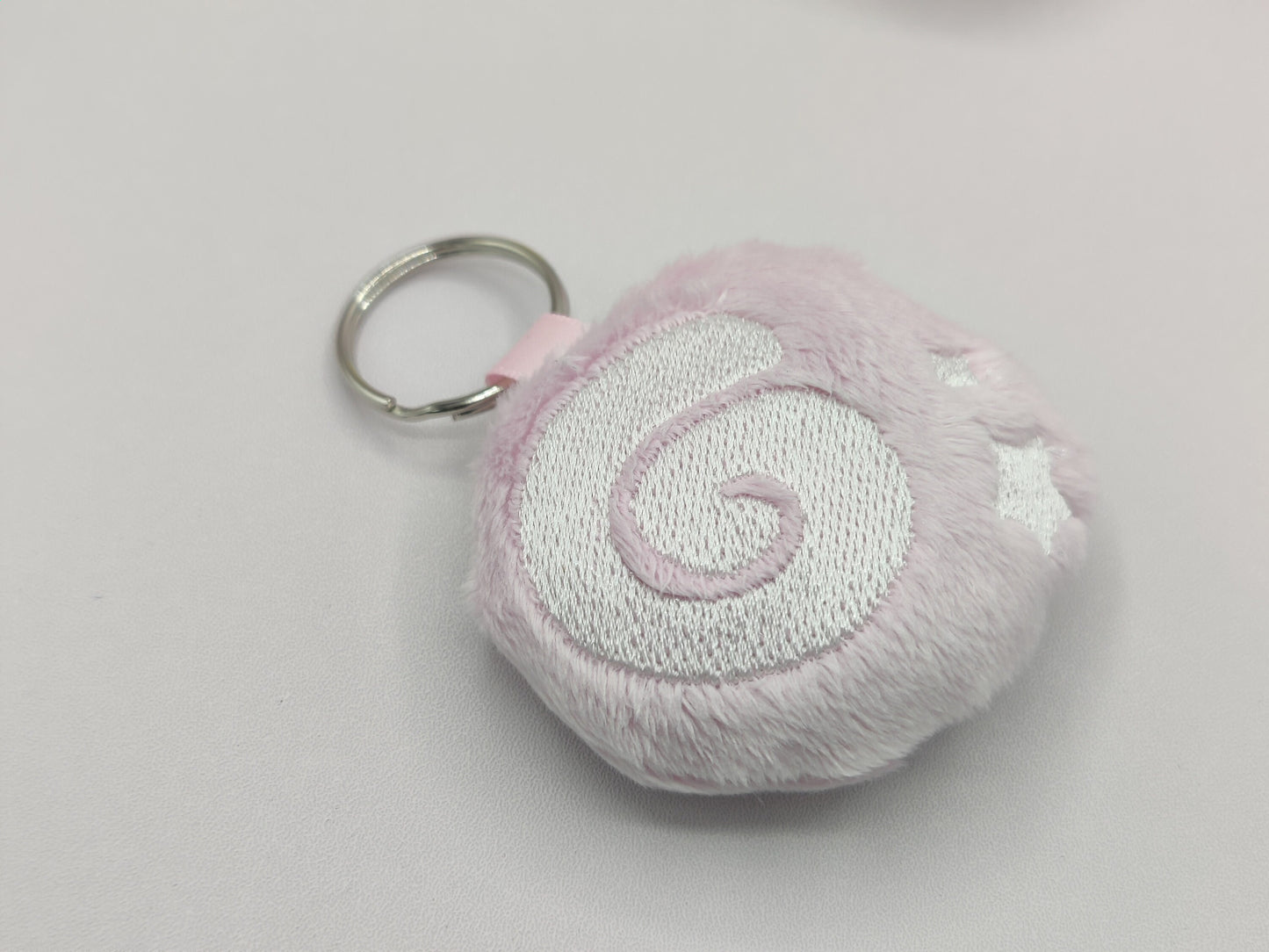 Pink Fossil Mini Keychain Animal Crossing Inspired Mini Plush Handmade Keychain