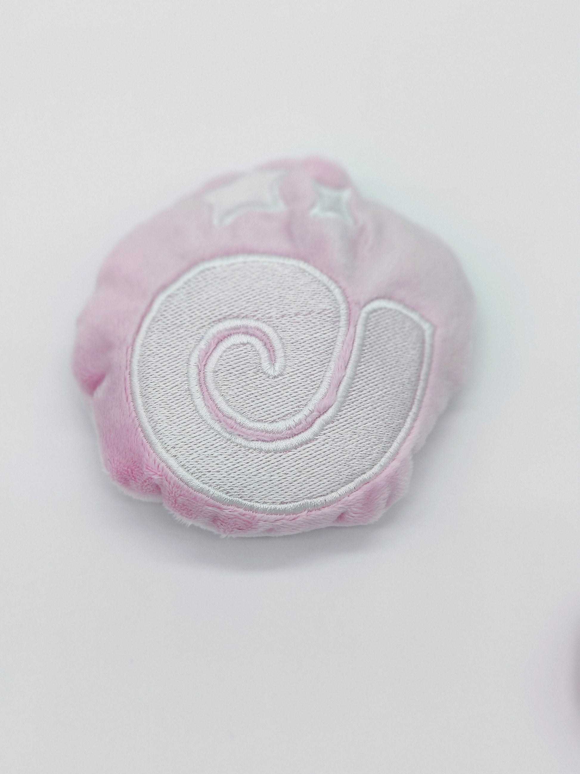 Pink Pastel Fossil Animal Crossing Inspired Palm Sized Bean Bag Beanie Handmade Plush