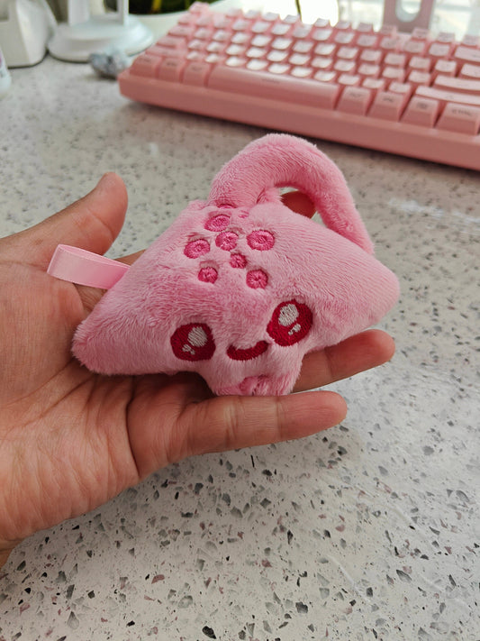 Super Mini Pink Kawaii Stingray Plush Pastel Plushie Handmade