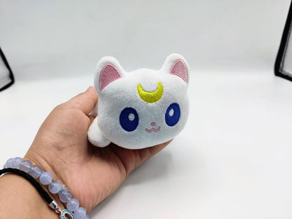 Mini Arty Moon Cat Plush | Kawaii Magical Girl Inspired Plush Toy